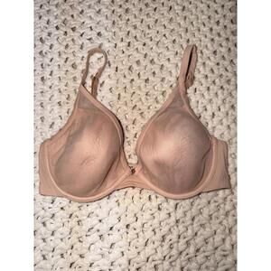 Light Beige Wireless Bra with Adjustable Straps